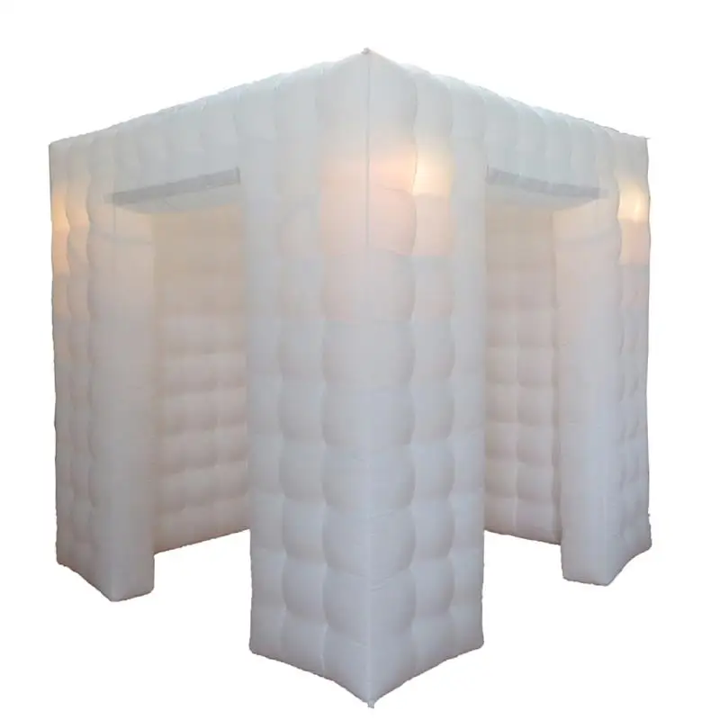 

free shipping led lights inflatable photo booth enclosure