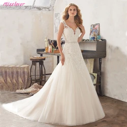Silky Organza Robe de mariee Sexy V-neck lace Wedding Dress 2019 new Bridal Gown Luxury Crystal Sashes vestidos de noiva Silky Organza Robe de mariee Sexy V-neck lace Wedding Dress 2019 new Bridal Gown Luxury Crystal Sashes vestidos de noiva