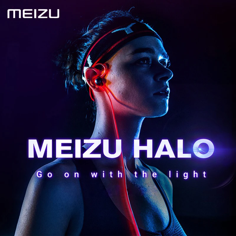 Meizu Новый HALO Bluetooth наушники Беспроводной спортивные лазерные кабель личность