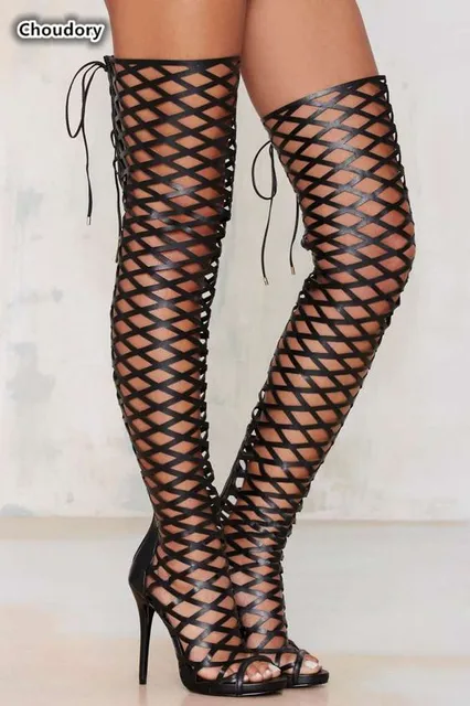 Trendy Summer Stivali scarpe Woman Lace Up Sandaloa Feminina Over the ... Trendy Summer Stivali scarpe Woman Lace Up Sandaloa Feminina Feminina Feminina Over the ... f6ab36