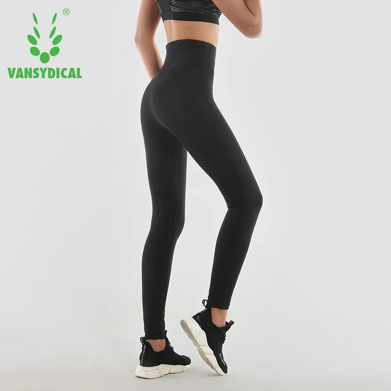 Vansydical,, женские штаны для йоги с высокой талией, стрейчевые, для фитнеса, тренировок, колготки, хит, спортивные штаны, женские тонкие леггинсы для бега
