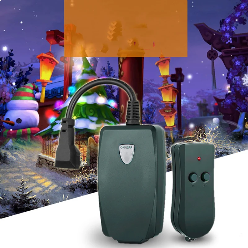 New Outdoor Remote Control Outlet Wireless Light Switch Socket US Plug Waterproof US Plug font b
