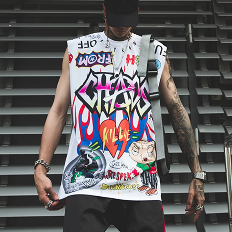 

Summer Man Graffiti Cotton Vest