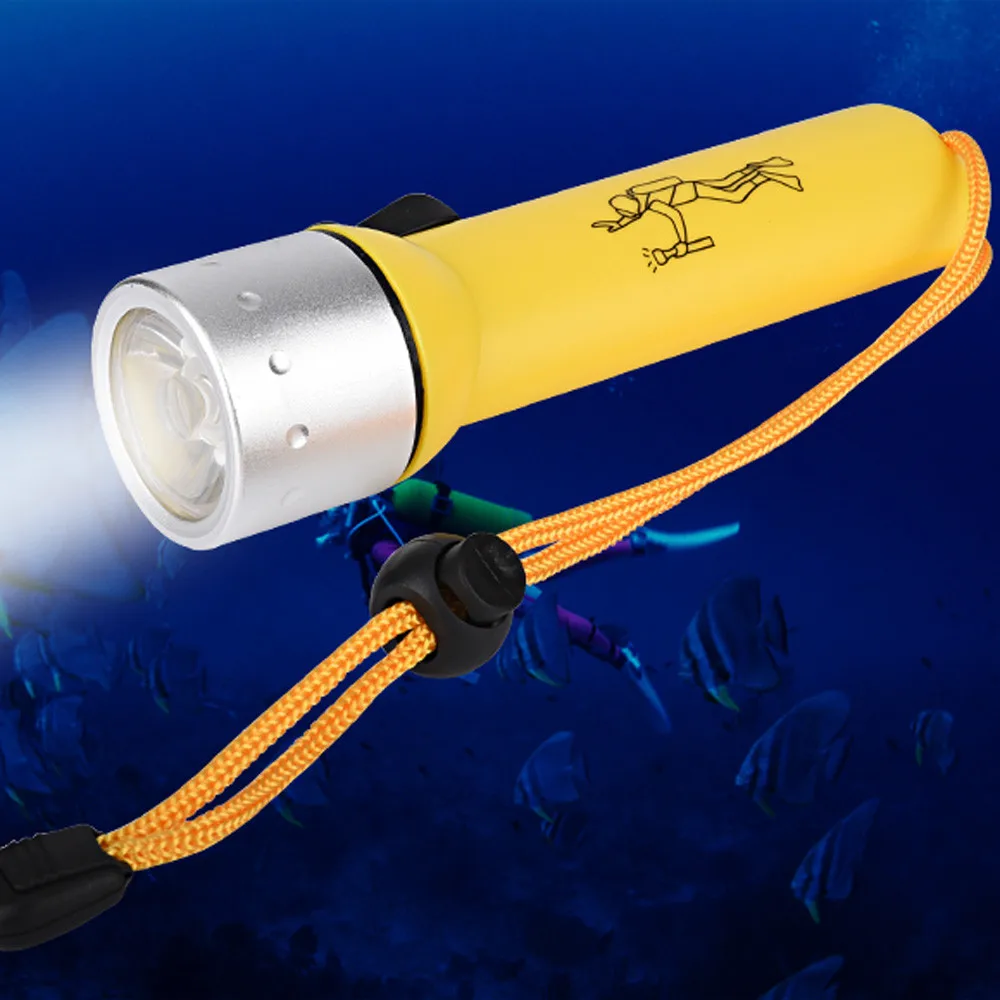 Мини подводная вспышка светильник 1200LM XM-L T6 светодиодный вспышка для подводного погружения и светильник фонарь лампа светильник Водонепроницаемый вспышка светильник светодиодный лампы с антибликовым покрытием светильник