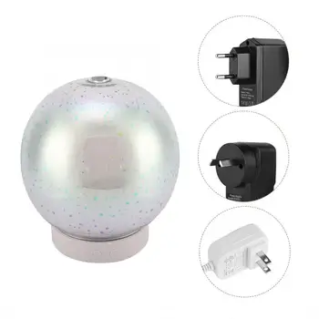 

100ML 3D Glass LED Light Essential Oil Diffuser 100ml Ultrasonic Air Humidifier Aroma Diffuser 7 Color Change Fogger