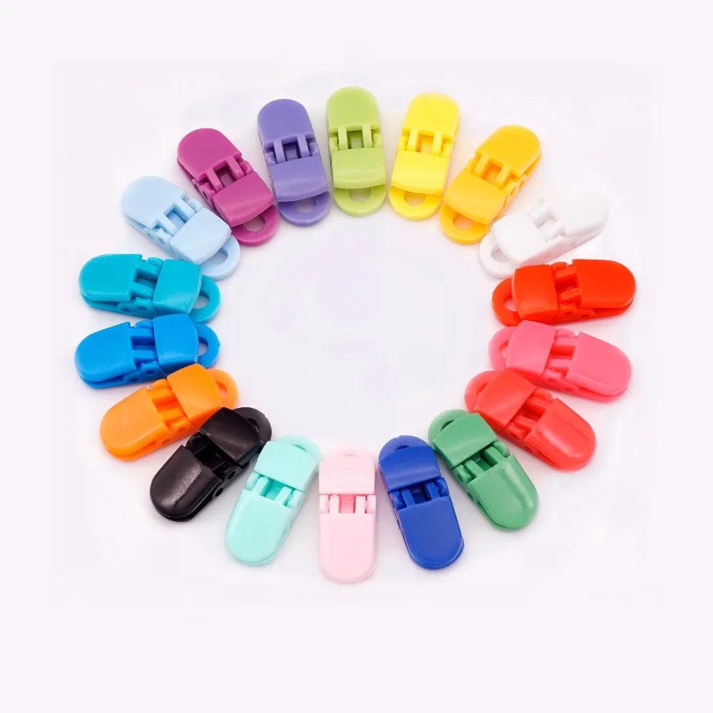 

2018 New Arrival 20pcs 5mm Plastic Pacifier Clips Attache Sucette Soother Dummy Chain Holder For Baby Cute Sutoyuen S062-5