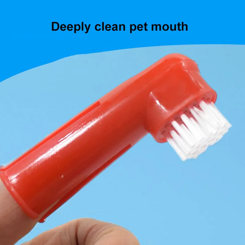 

1pcs Puppy Teeth Care Brush Soft Silicone Pet Dog Finger Toothbrush Dog Cat Cleaning Tooth brushes Bad Breath Dog Accessories