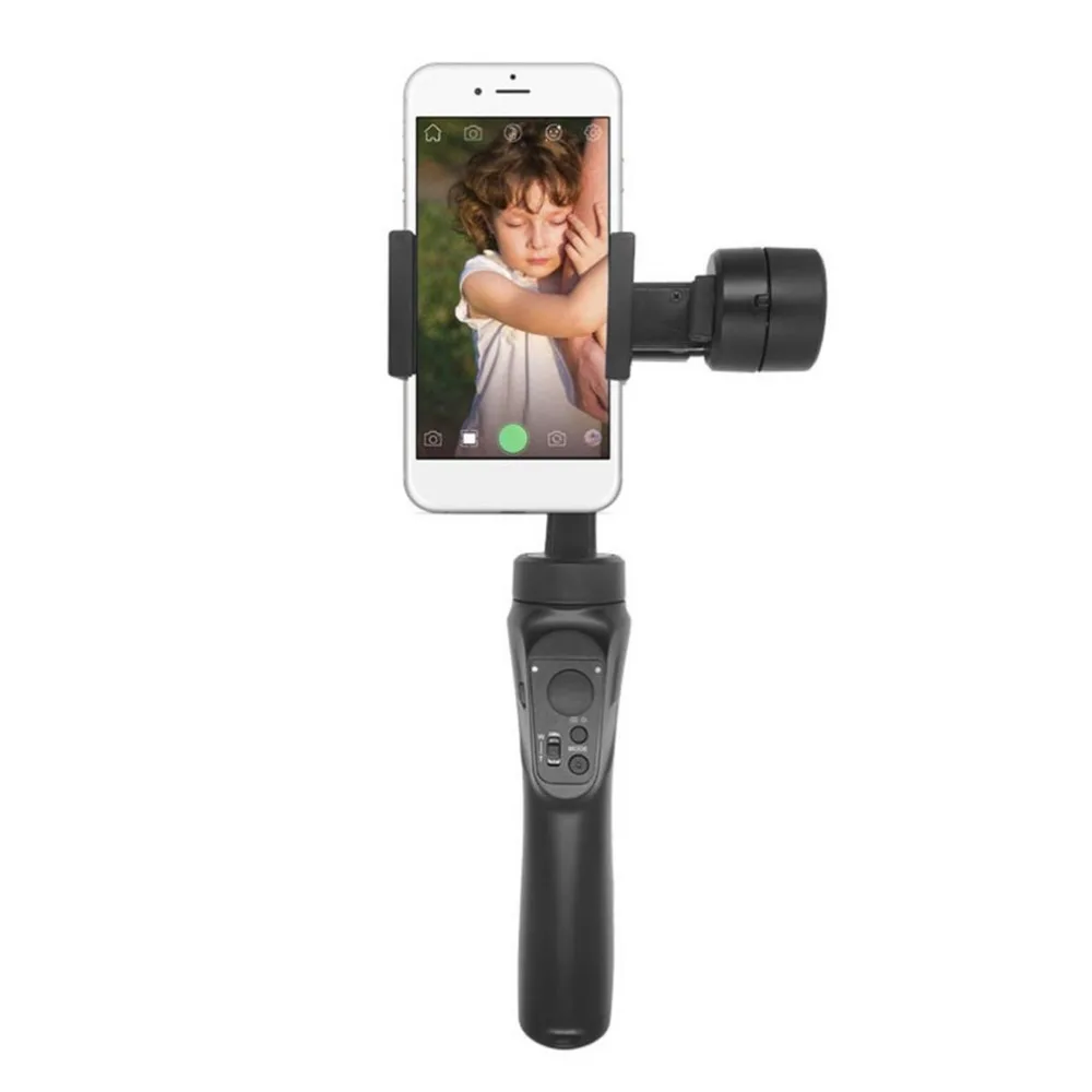 

Plastic Three-axis Camera Anti-shake Adjustable Handheld Grip Pole Mobile Phone Selfie Stick Stabilizer with Phone Clip