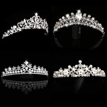 Meninas de Ouro diadema princesa de cristal nupcial tiara headband na moda noiva do casamento Tiaras e Coroas de strass acessórios para o cabelo