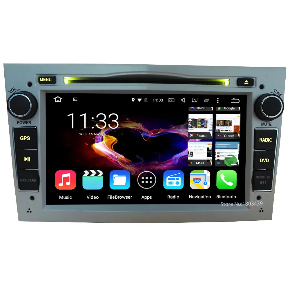 Quad core android 5.1.1 1024*600 2din dvd-плеер Радио стерео Экран для Opel Astra Антара Vectra Corsa zafira комбо