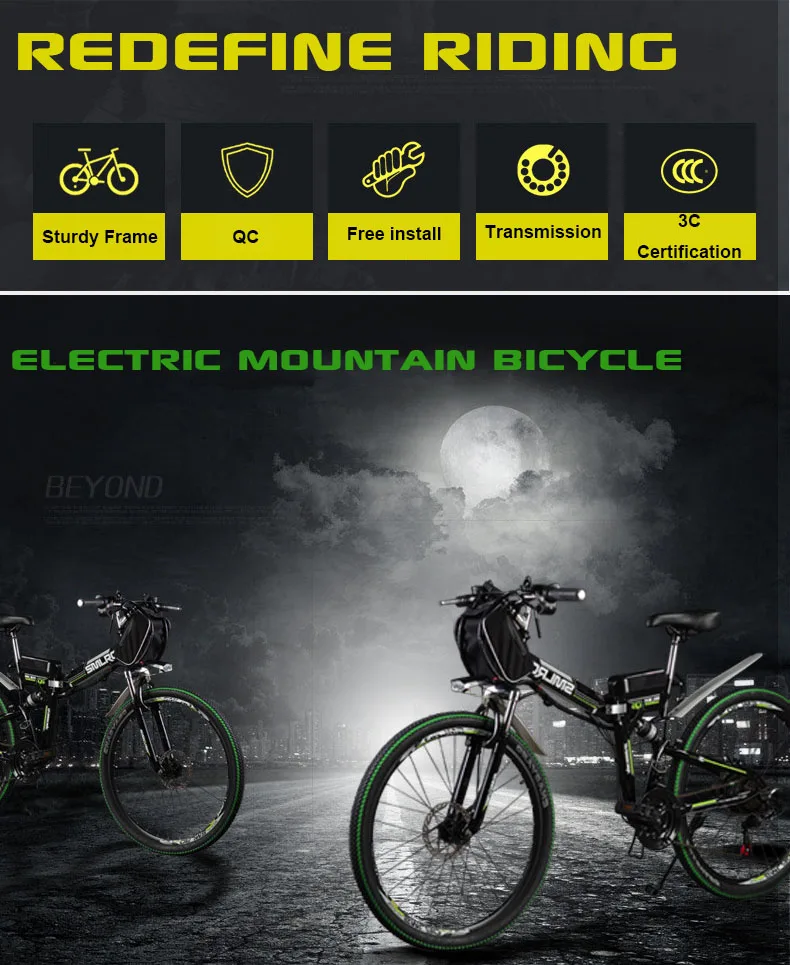 Cheap 26 Electric Bicycle 48V500W Motor Electric Mountain Bike Lithium Battery smart LCD Ebike assist pas bicycle range 60km 40km/h 0
