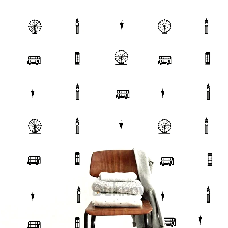 London Icons Wall Art Decals Girls Room Decor