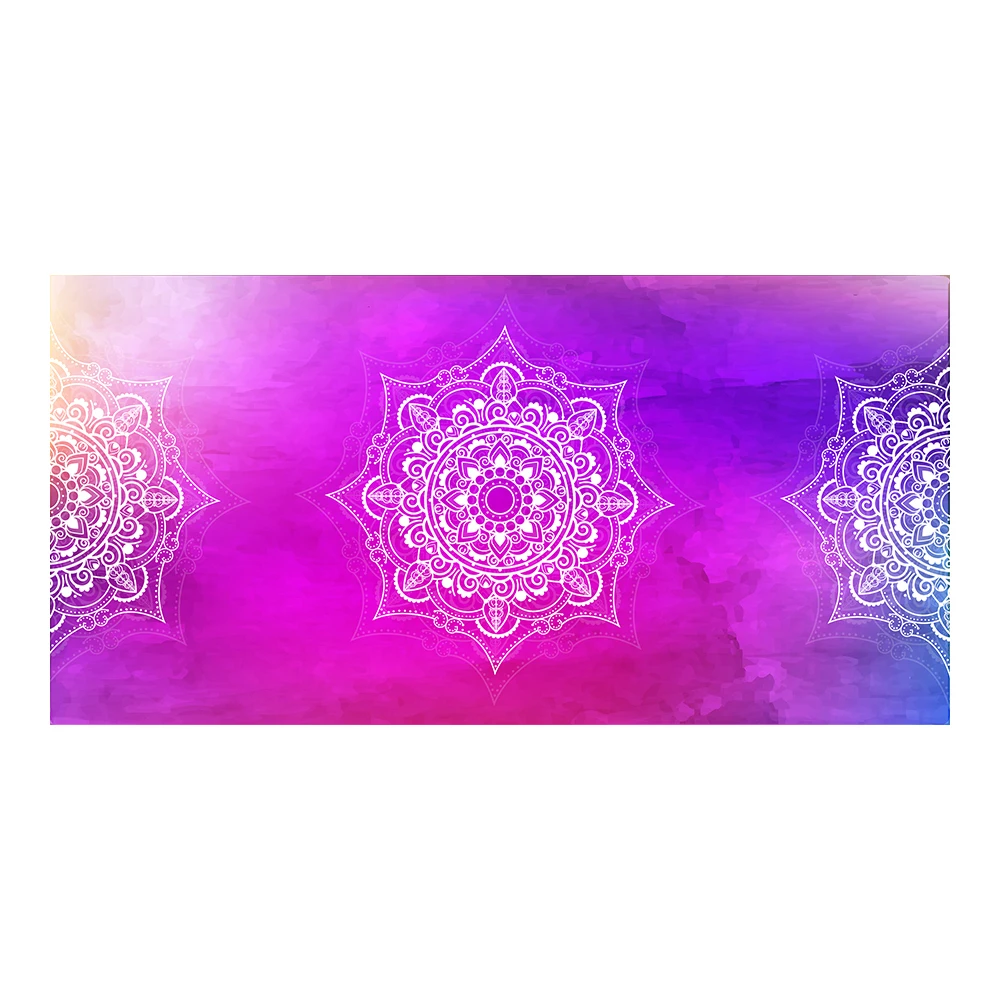 Zipsoft Brand Microfiber Yoga Mat Christmas Gift Beach Towels Gym Towel Mandala Violet Quick Drying Travel Sports Swimming Bath