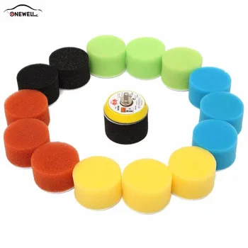 

16 Piece/set High Gross 2 inch Flat Polishing Wheel Sponge Polishing Pad Set For Car Auto Buffing Pad Wiel Kit