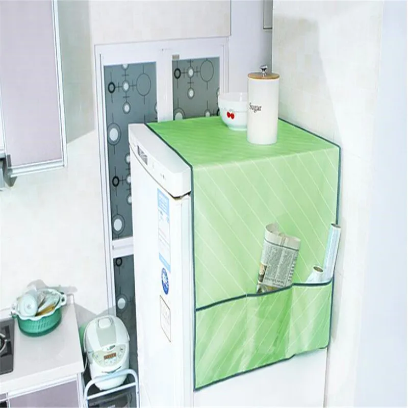 

Household Waterproof Refrigerator Dust Cover With Storage Bag For Kitchen Washing Machine Accessories Supplies