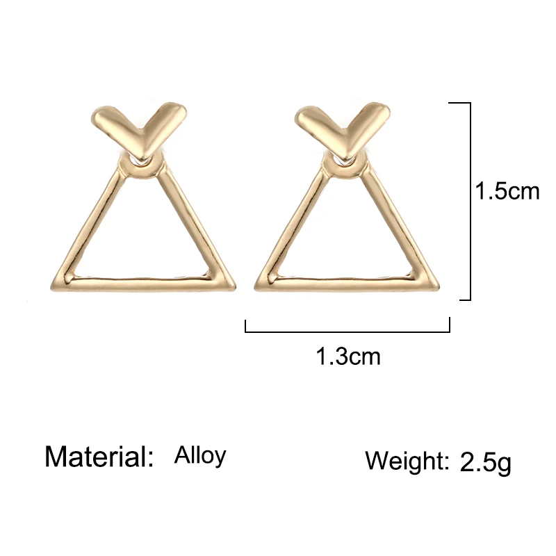 Модные ювелирные изделия милые треугольные Висячие Серьги Квадратные Серьги Уникальный дизайн Маленькие Геометрические серьги Молодежный подарок
