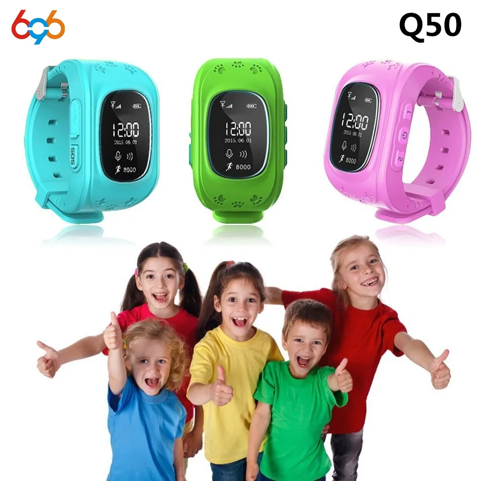 Children GPS Kids Smart Watch Wristwatch G36 Q50 GSM GPRS GPS Locator Tracker Anti-Lost Smartwatch Child Guard for iOS Android