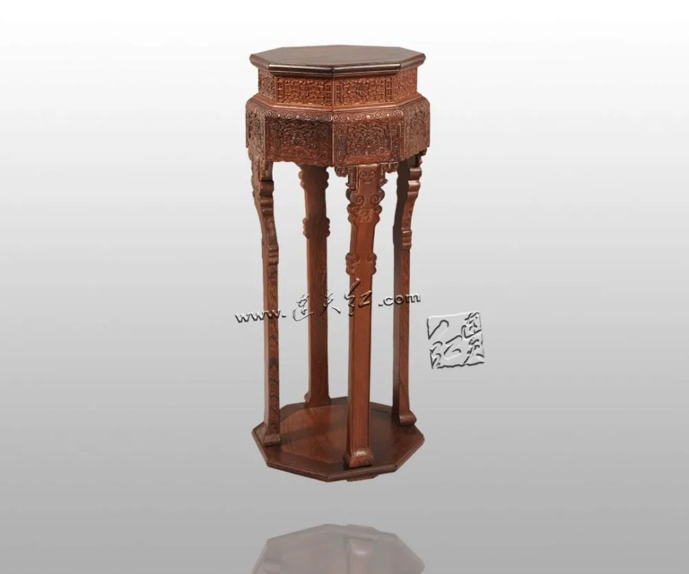 Preciso de Restauração do Museu do Palácio Coleção Mobiliário Clássico Chinês Burma Jacarandá Stand Incenso Escultura artesanato