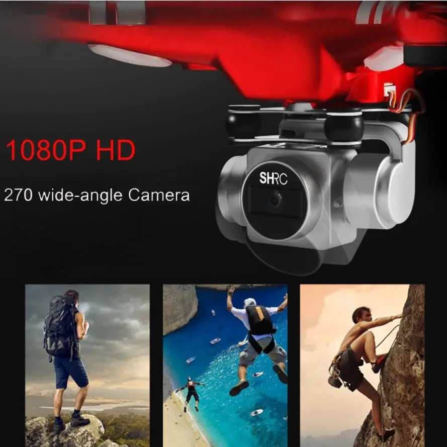 

Newest Upgraded RC Quadcopter 1080P Wide Angle Lens 270 Degree Rotating HD Camera Drone WiFi FPV High configuration dropshipping