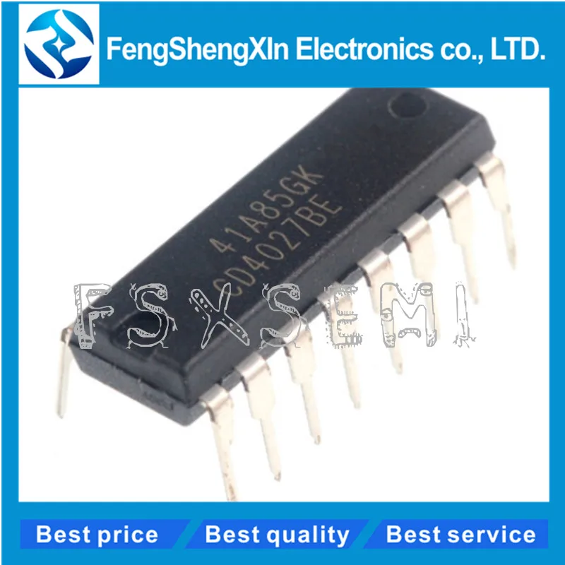 100 шт./лот CD4027BE CD4027 DIP16 CD4027BD CMOS двойная флип-шлепанцы | Электронные компоненты и
