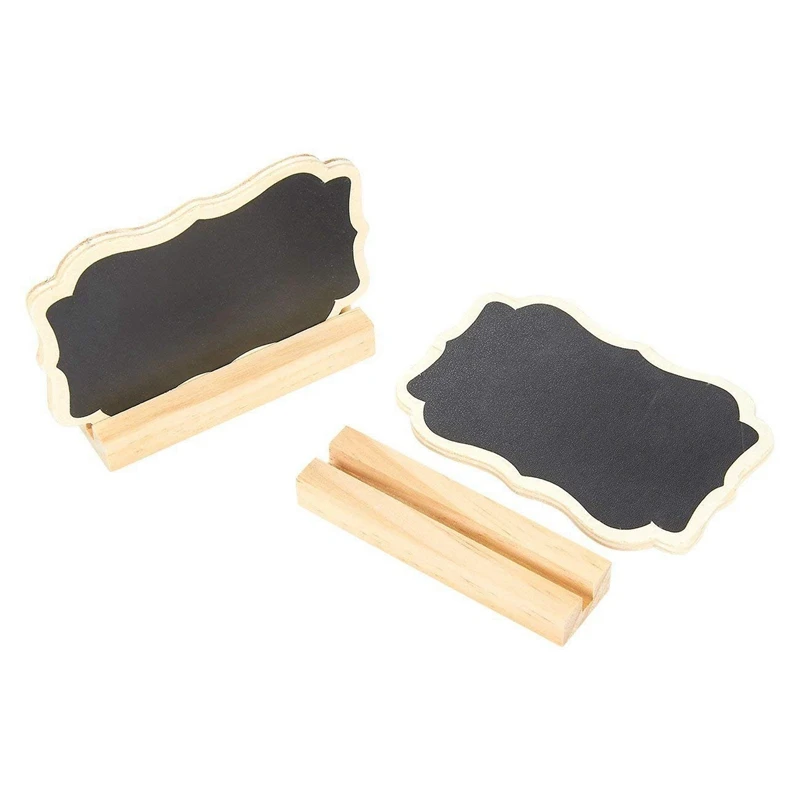  12 Mini Chalkboard Signs Stand-Chalkboard Place Cards Message Board WeddingsTable Top NumbersFood S