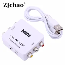 Мини Портативный PAL в NTSC или NTSC В PAL Bi-directional Dual-Way ТВ Видео Формат Система Конвертер композитный Связи