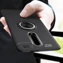 Oneplus 7 Pro Finger Ring stand case for Oneplus 7 Pro Case Cover Car Holder Stand Silicone Cover for 1+7 Pro Case