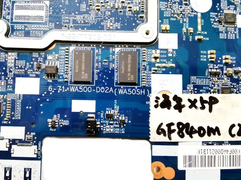 New  Original for Hasee X5P laptop motherboard X5P GF840M 2GB 6-71-WA500-D02A WA50SH tested good free sh