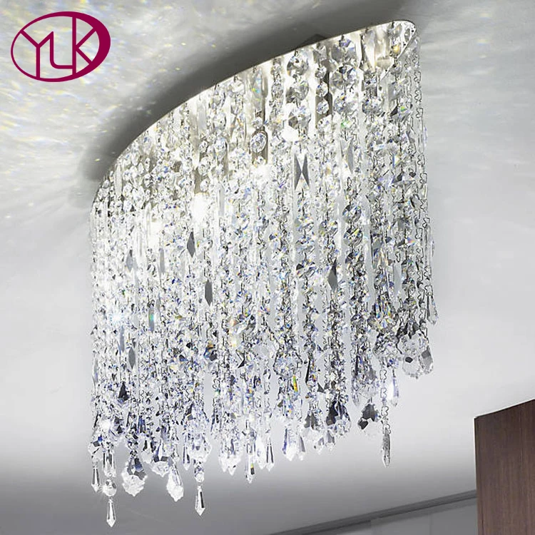 

Luxury Oval Design Modern Crystal Light Chandelier For Living Room Hanging Lighting Fixture Lustre Home Decor Cristal Lamp