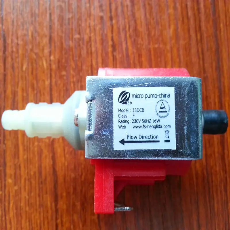 

Coffee machine miniature high-pressure electromagnetic pump Model 33DCB-F Voltage 230V-50HZ Power 16W