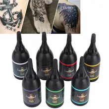 Цветные чернила для перманентного макияжа Набор краска для тела Полупостоянный макияж Пигмент для микроблейдинга