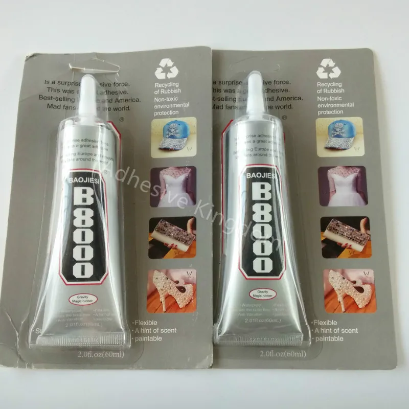 New 10pcs 60ml Clear B8000 Glue Epoxy Resin For Plush Fabric Diy