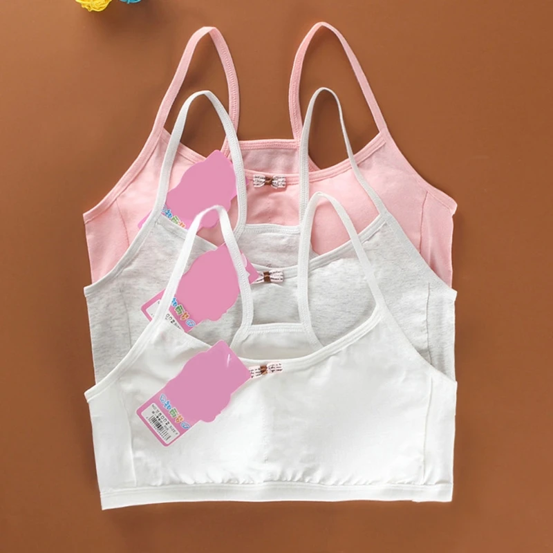 Teenage Children Girl Student Underwear Narrow Shoulder Strap Bra Thin