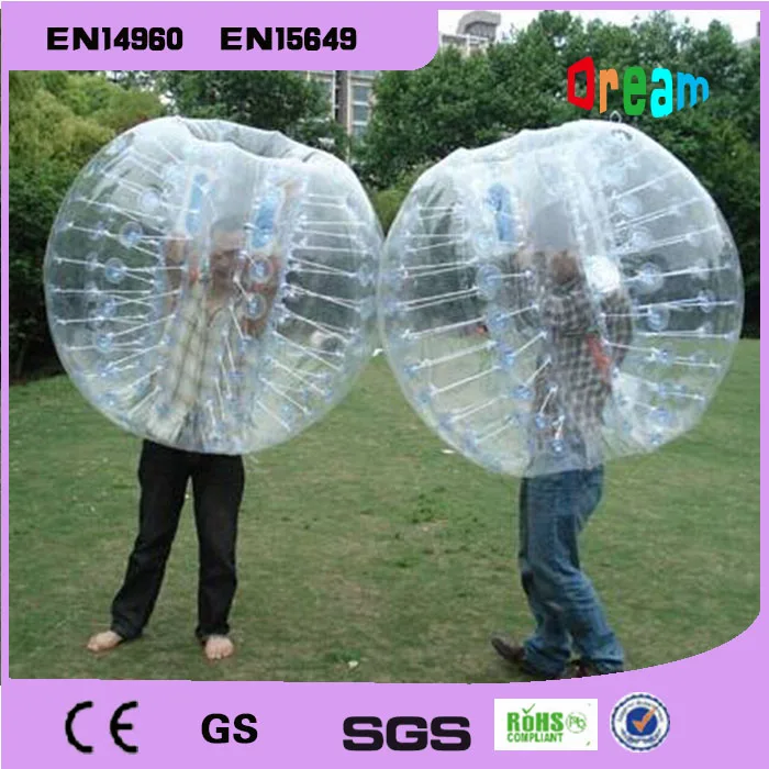 Doprava zdarma 1,5 m PVC nafukovací lidské křeček míč bublina fotbal fotbal bublina Zorb míč nárazník Loopy míč