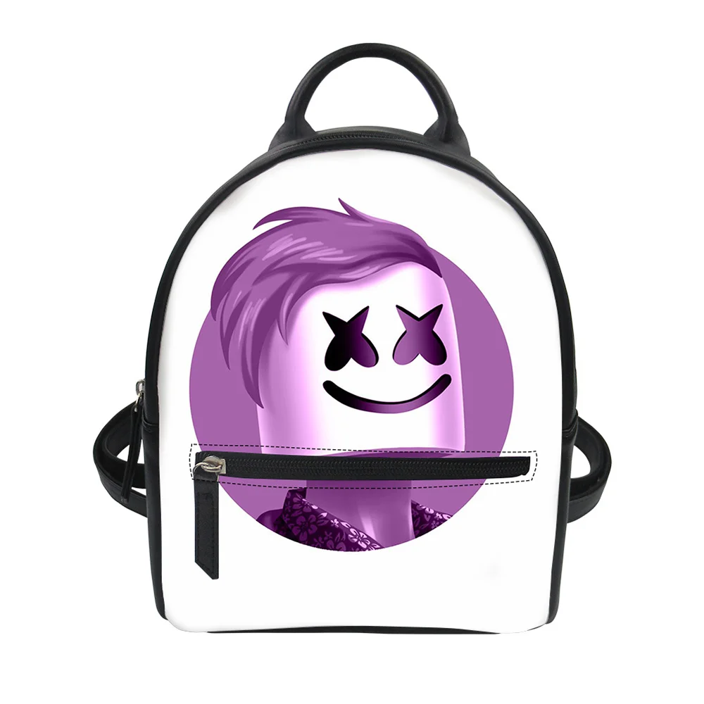 

Noisydesigns Marshmello beautiful Woman Backpack Hot Summer Youth Daypack for Teen Girls Small School Students Book Bags