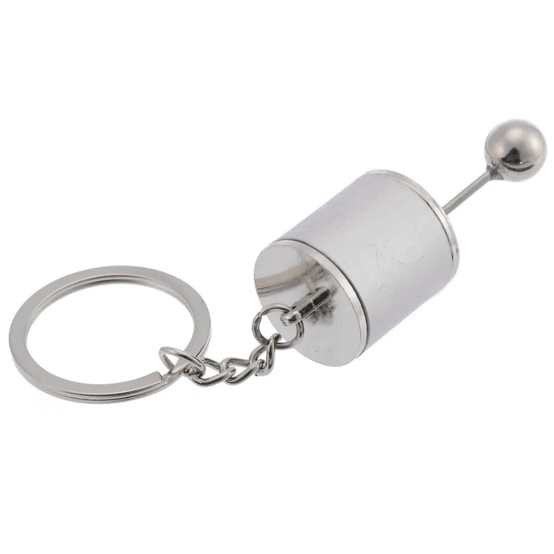 Men Metal Car Keychain Gear Shift Gearbox Gear Knob Key Ring Keyring Keychain Nice Gifts Red Blue Gold Silver Black