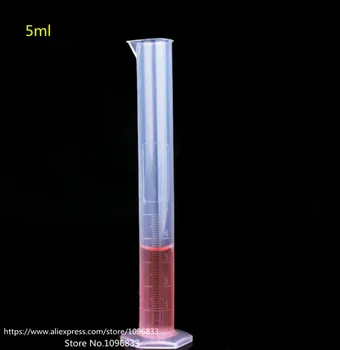 

30pcs/Lot Cylinder Clear Plastic Graduated Cylinder Lab Measuring Cylinder Laboratory Cylinder Graduated Labware 25ml 5ml 50ml