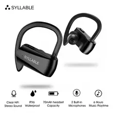 Слог D15 bluetooth V5.0 гарнитура снижение шума bluetooth слог гарнитура для мобильного телефона Беспроводные спортивные бас наушники