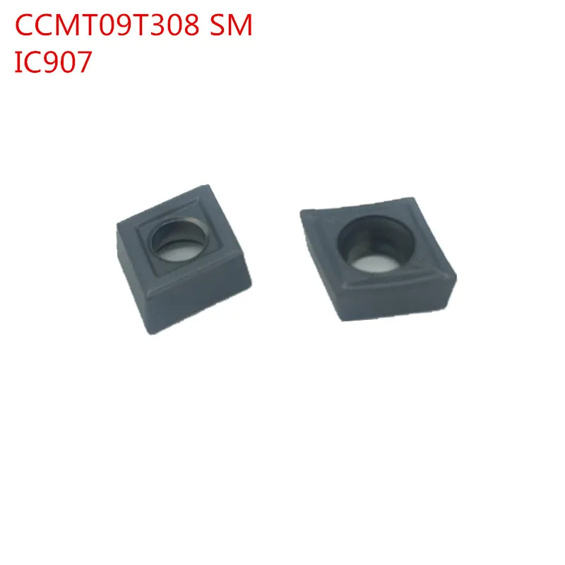 

100pcs CCMT09T308 SM IC907 ISCAR Internal Turning Tools Carbide inserts Lathe cutter Cutting Tool CNC Tools Tokarnyy