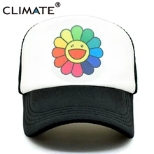 Одинаковые кепки для всей семьи с изображением цветов радуги, цветов для папы, мамы и ребенка, летняя бейсболка с надписью «Happy», кепки для мужчин, женщин, детей