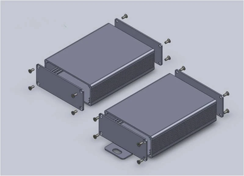 2 шт./лот инжекционная форма 6063-T5 алюминиевый корпус diy коробки 64*23,5*75 мм для wifi оборудования