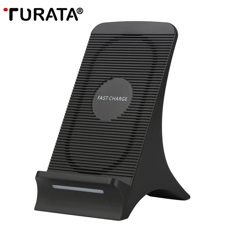 

TURATA QC 2.0 Fast Charging Wireless Charger For iPhone 8 7 X Samsung S8 S8 Plus S7 Heat Dissipation Design 10W Wireless Charger
