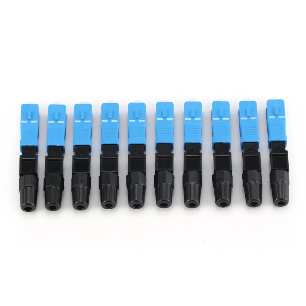 

10Pcs SC/UPC Fiber Optic Connector FTTH Embedded Single Mode Assembly Fiber Optic Quick Connector Fiber Optic Fast Connector