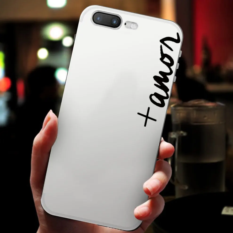 

2 Pcs Mobile Phone Cover Color Printing Cell Phone Case Soft Shell With Simple Black And White Pattern Cover For iPhone7/8 Plus
