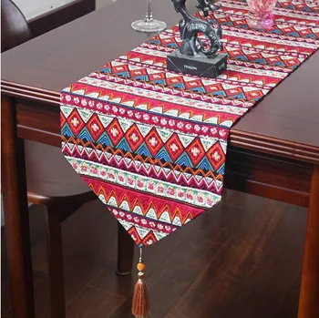 

National style bedrunner/red table cloth /blue table flag flag / Lotus / Chinese / Green Garden / Moonlight over the lotus pond