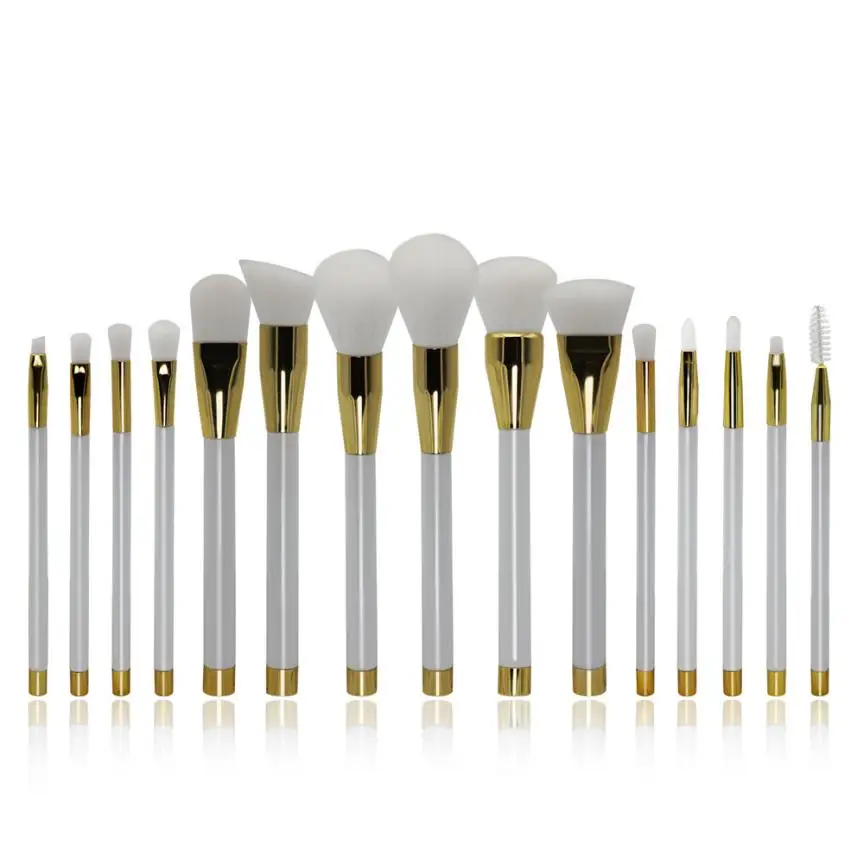 

Hot Selling MUQGEW Brand 2017 New Fashion Design 15Pcs Pro Makeup Cosmetic Brushes Set Powder Foundation Eyeshadow Lip Brush