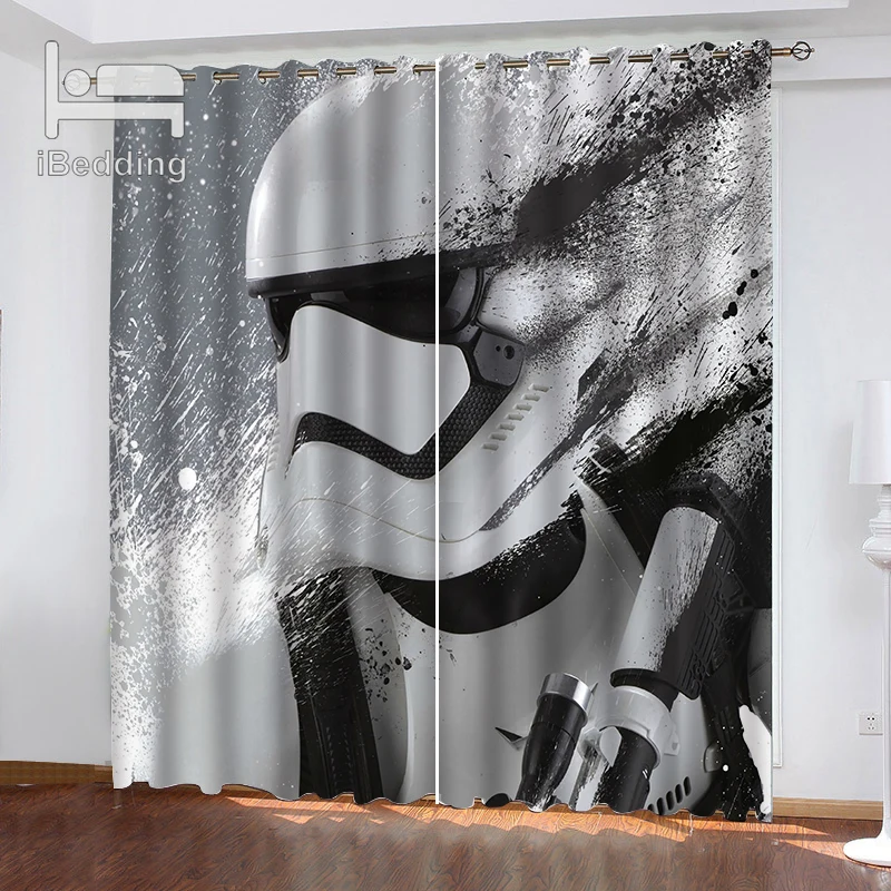 

1 Set IBedding Star Wars Living Room Curtain Waterproof Curtain POD Polyester Decor
