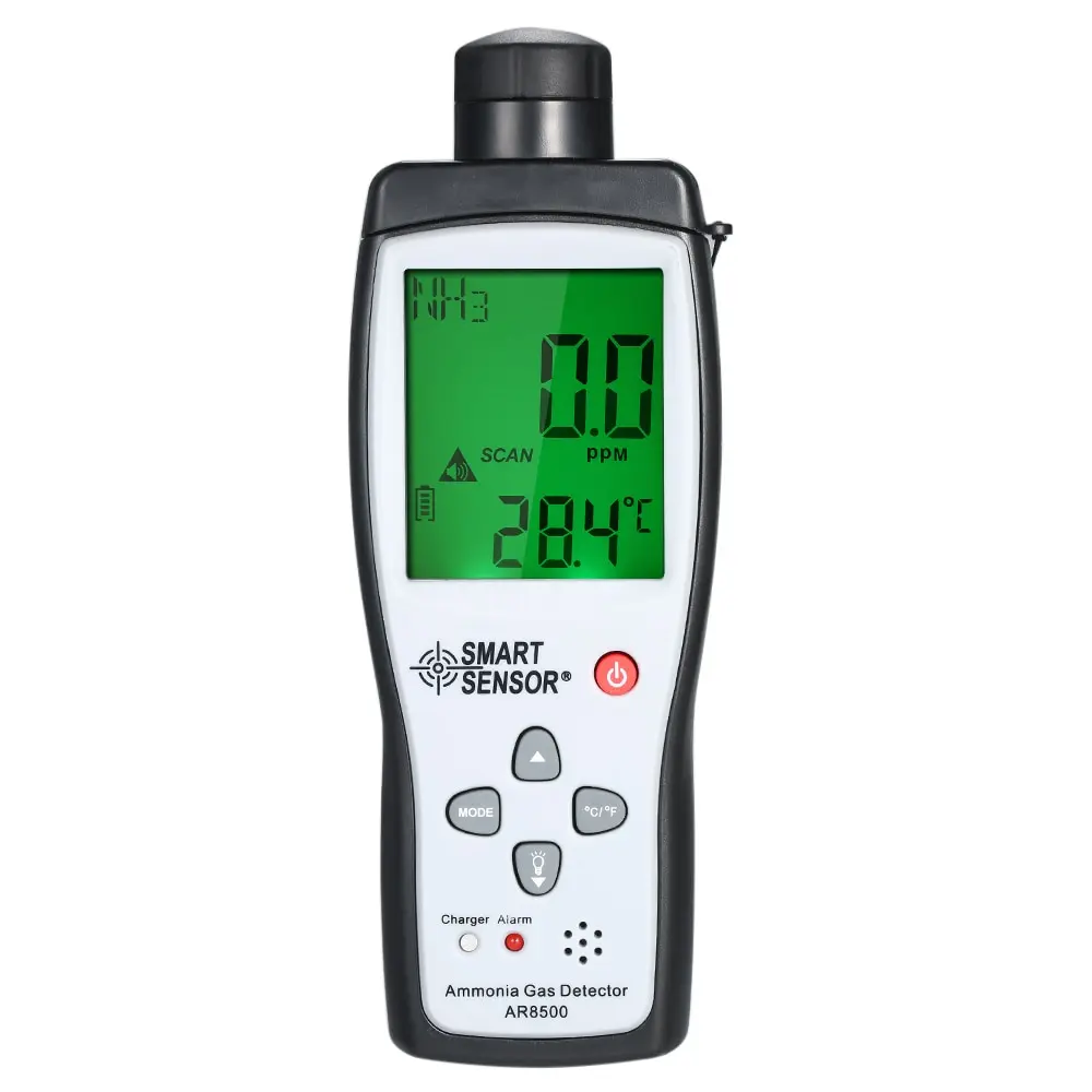 

Handheld Ammonia Gas NH3 Detector Meter Tester Monitor Range 0-100PPM Sound Light Alarm Gas Analyzers AR8500