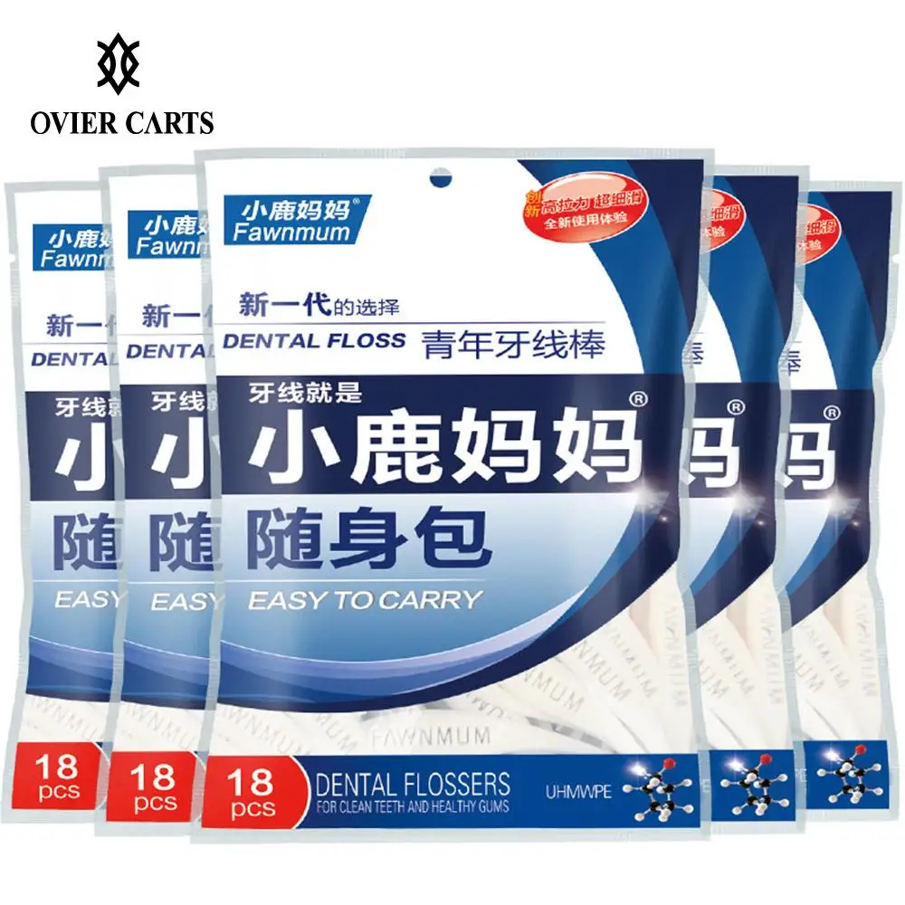 

18pcs/Box Teeth Stick Toothpick Soft Tooth Picks Oral Care Dental Floss Interdental Brush