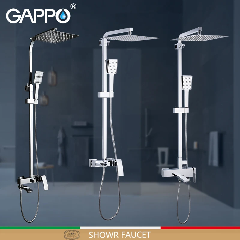 Billig GAPPO Dusche Armaturen badezimmer dusche wasserhahn bad dusche mixer wasserhahn wasserhähne regen dusche sets wasserfall bad wasserhahn mischbatterien